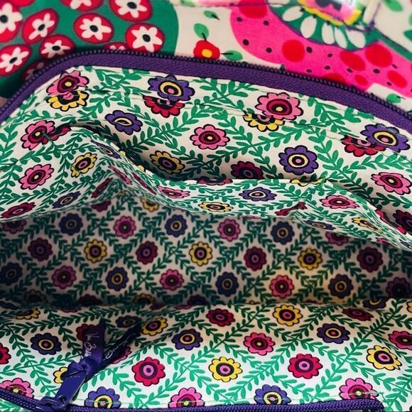 Vera Bradley Abby Quilted Fabric Floral Satchel - Picture 4 of 7